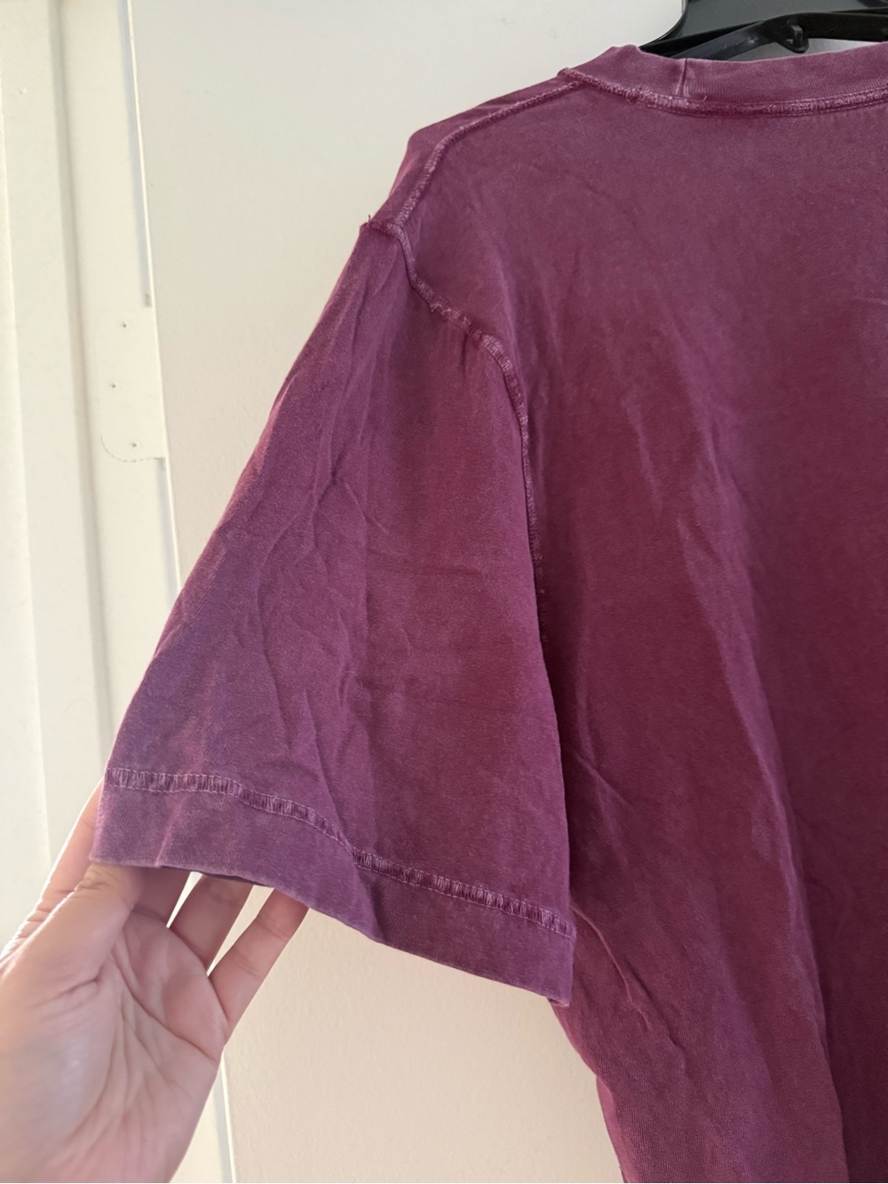 Abercrombie & Fitch Soft A&F Collection Men's Vintage-Inspired Tee - Deep Plum - Picture 7 of 12